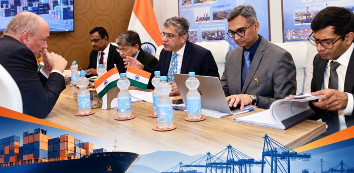 Secretary Ports with DGMA holds discussions with CEO, Hapag-Lloyd AG